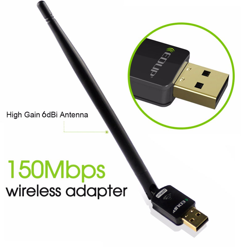 EDUP usb wifi adapter 150 mbps high speed 2dbi wifi antenne 802.11b/g/n fern usb wi-fi empfänger Ethernet netzwerk karte