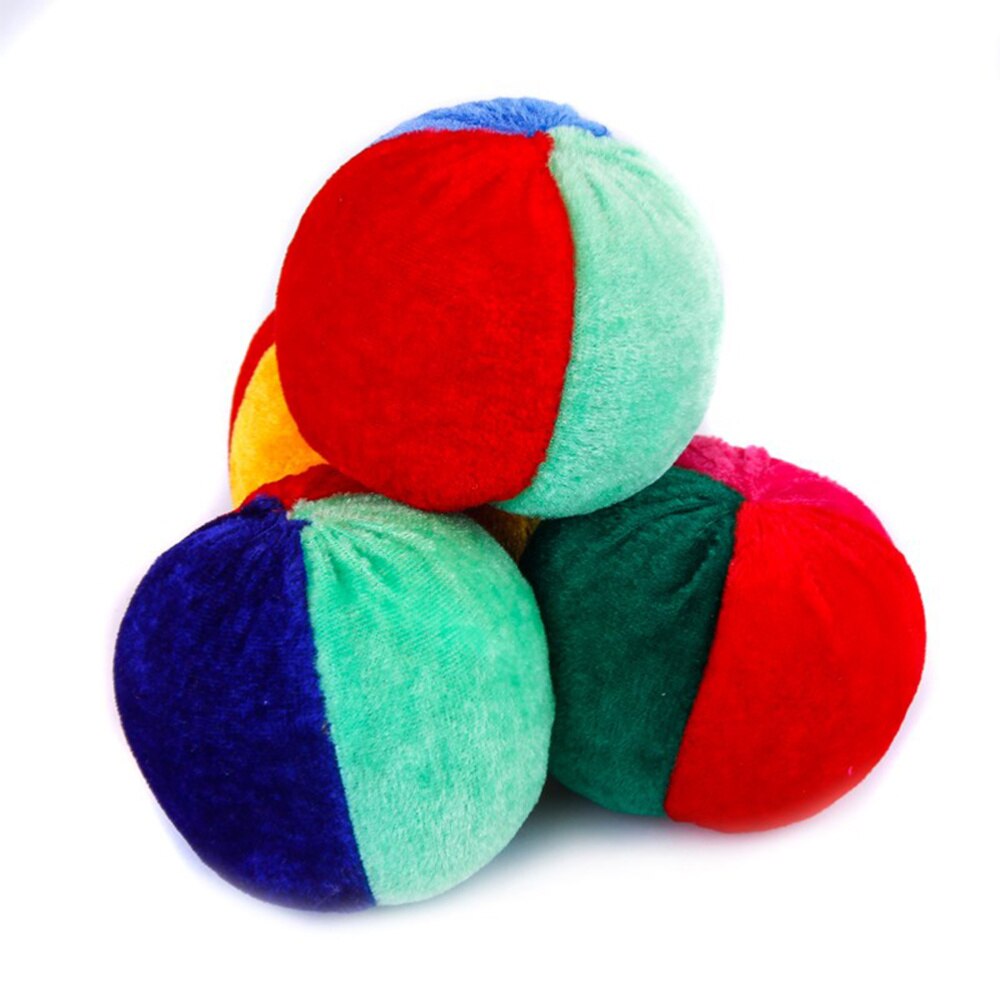 20pcs tessuti morbidi palline da giocoleria Set divertente giocattolo da gioco all&#39;aperto al coperto per bambini bambini (colore casuale)