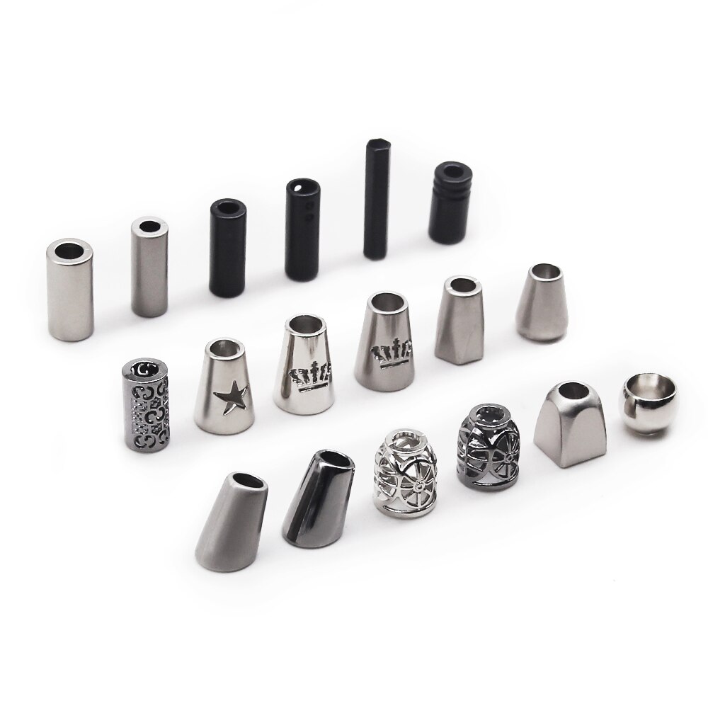 10pcs Metal End Stopper Cord Rope Ends Locks Lanyard Clips Fastener For Backpack Garment Drawstrings Accessory DIY