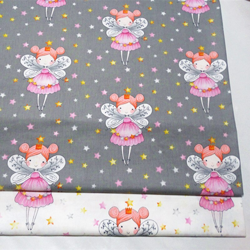 Quilting Fabric cotton Fabric Childer's Cloth Sewing Household Furinture Handmade DIY Craft Printing Angel Twill Cotton