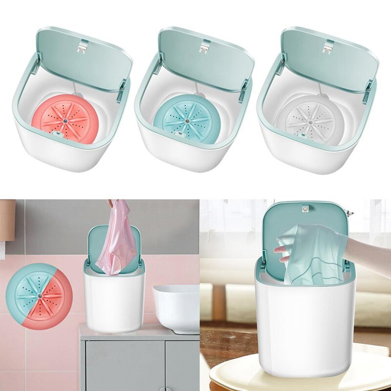 USB Mini Washing Machine Portable Automatic Washing Machine Clothes Washer for Home Travel Camping