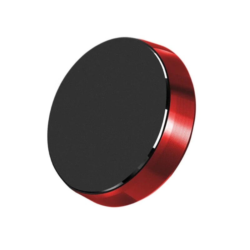 Car Phone Holder Magnetic Universal Magnet Phone Mount for iPhone X Xs Max Samsung in Car Mobile Cell Phone Holder Stand sticker: round red