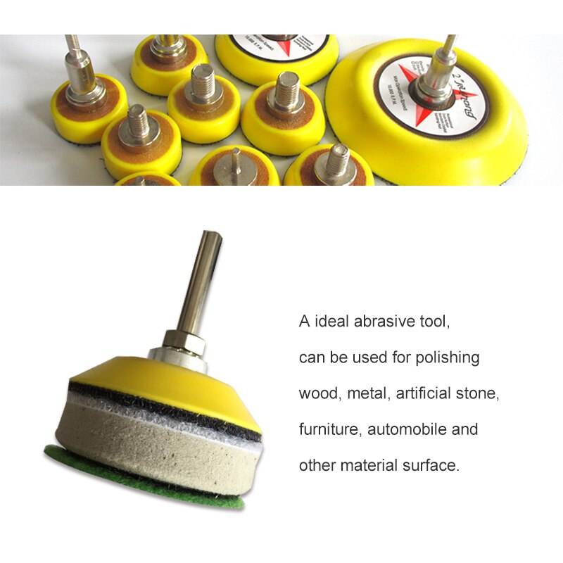 Hook and Loop for 2 Inch Sanding Backup Pad with 6mm Shank M6 Female Thread Sander Backing Pad Grinding Polishing backing pad