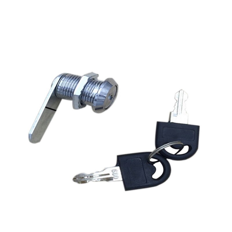 1Pcs Rotary Circular Tongue Lock For Home Office Door Cabinet Mailbox Drawer Cupboard Security Furniture Lock With Plastic Keys