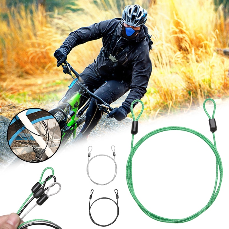Multi Function Bicycle Bike Wire Rope Metal Lock Rope Garage Door Lock Handle Cable Latch Steel Rope Wire Cord Firm Wire