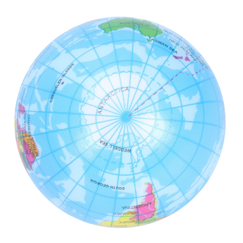 Mini earth globe ball Foam anti-stress ball