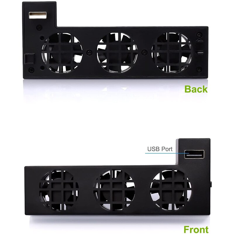 USB Cooling Fan Is Suitable For X-box One X Console, Cooling System Is Suitable For X-box One X With 3 Cooling Fans