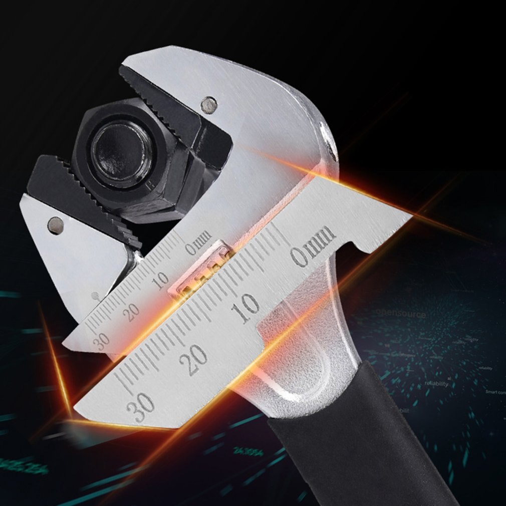 Wide Adjustable Wrench Universal Spanner Key Nut Wrench 10 Inch Large Opening Adjustable Spanner Repair Hand Tools
