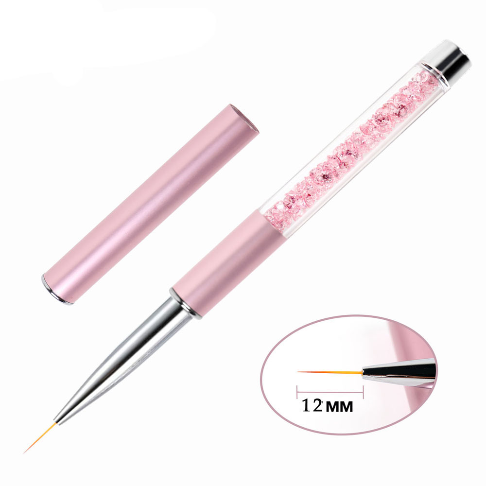 BQAN 7/9/11/12/15mm Nail Brush Line Brush Gel Brush Acrylic Art Brush Drawing Paintingg Pen Tools Manicure Nail Art Brush: 12mm