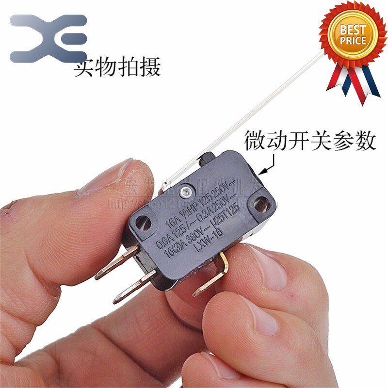 3-Pin Micro-Switch Rice Cooker Parts Switch Trip Switch Copper Plug Silver Contact 16A 250V