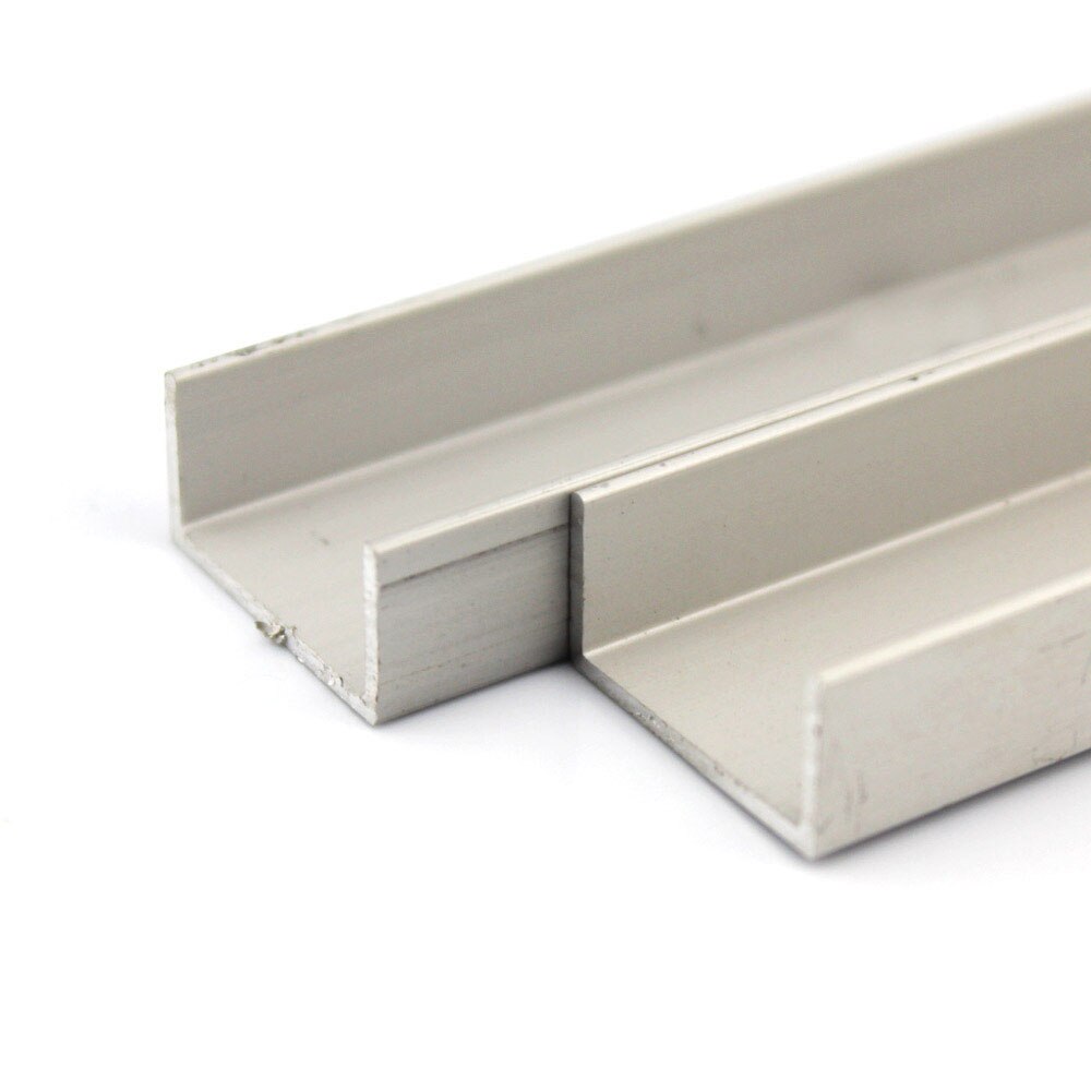 U-shaped aluminum DIY remote control car frame homemade model robot mechanical structure slot aluminum handmade