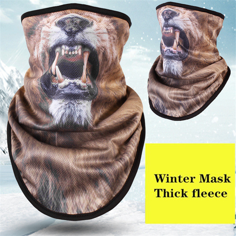 Winter Fleece Ski Scarf . Cycling Snowboard Bandana Headwear Mask Neck Triangle Thicken Warm Windproof Women Men Funny Bibs: NO.4