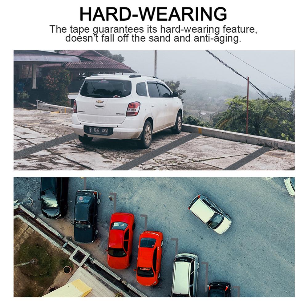 Anti-slip Grip Tape Strong Grip Abrasive Good Adhesive Traction Waterproof Tape for Stairs Sidewalks 16 ft/32 ft