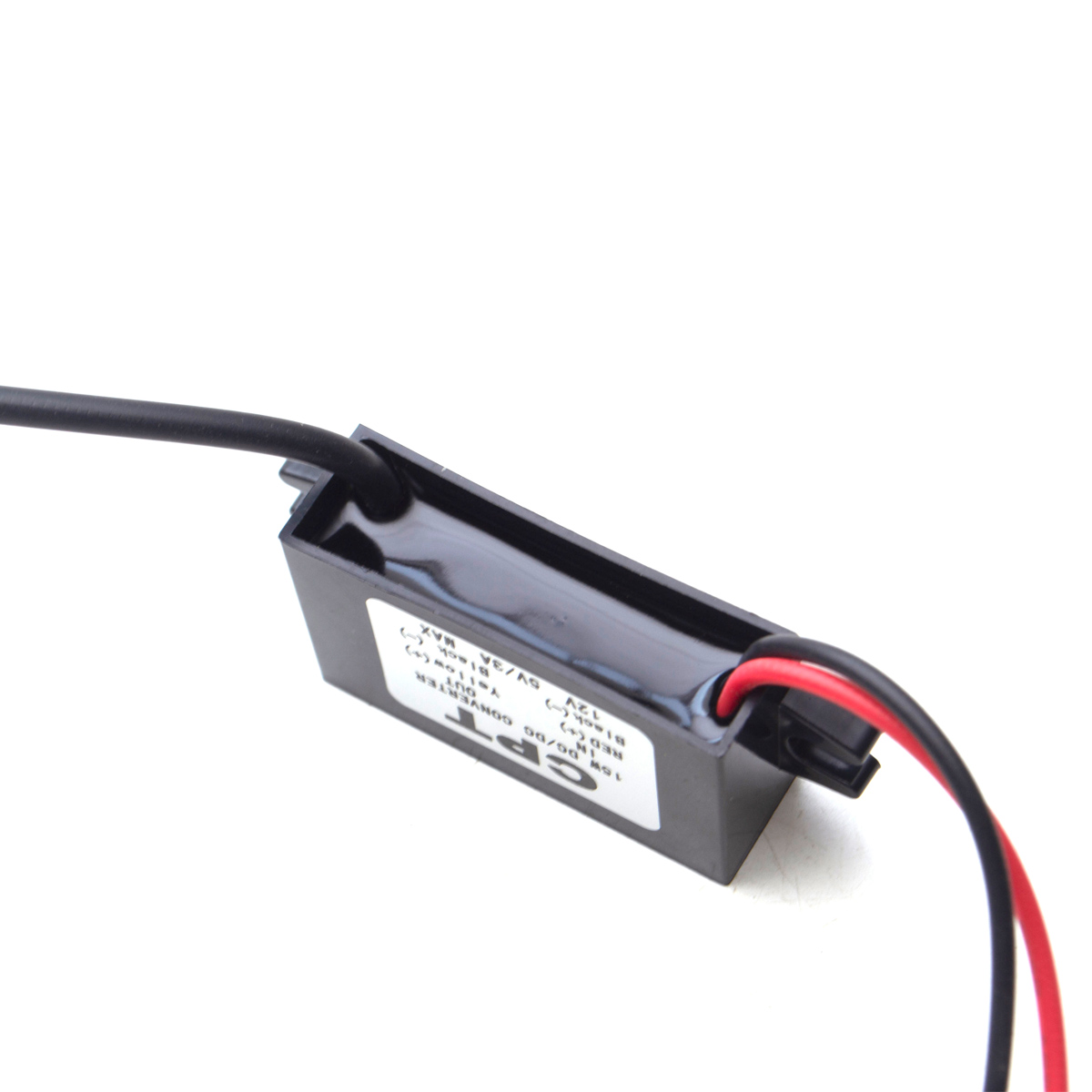 Convertidor de potencia de coche de DC-DC de 12V a 5V, 3a y 15W, Micro Mini USB, fuente de alimentación de reducción de voltaje, adaptador de salida, protección automática de bajo calor