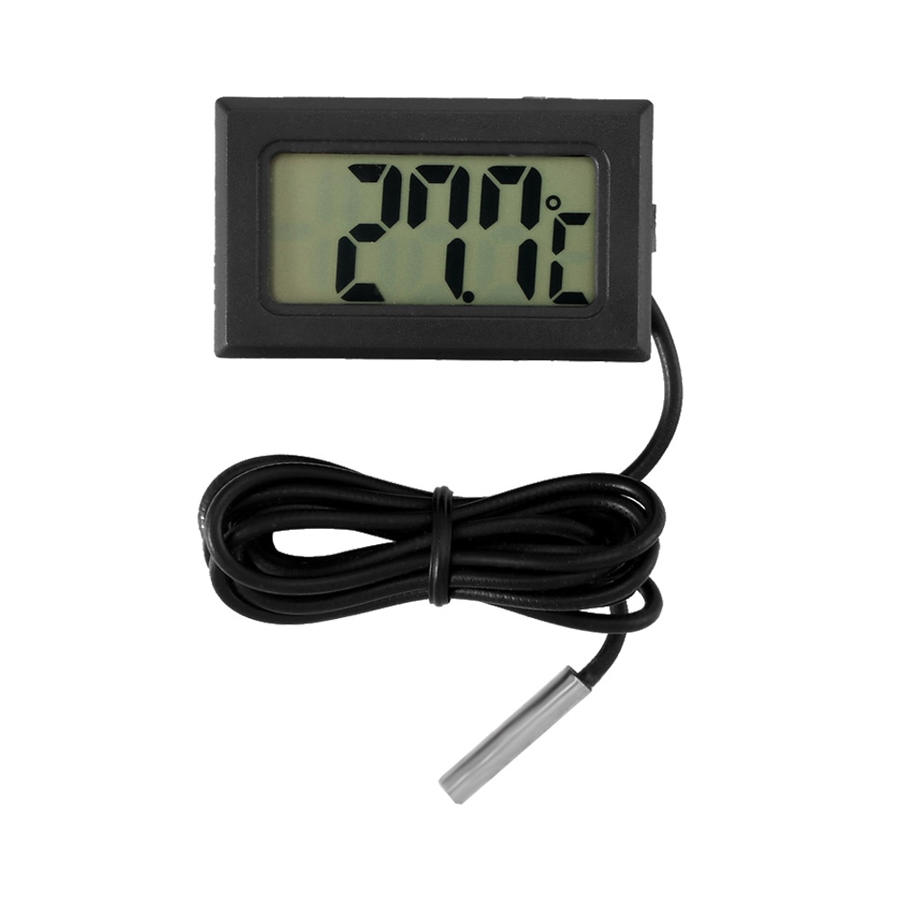 LCD Digitale Thermometer Auto Thermometer met Waterdichte Sonde Sensor-50 ~ 110C voor Auto Thuis Fish Tank Water Temperatuur
