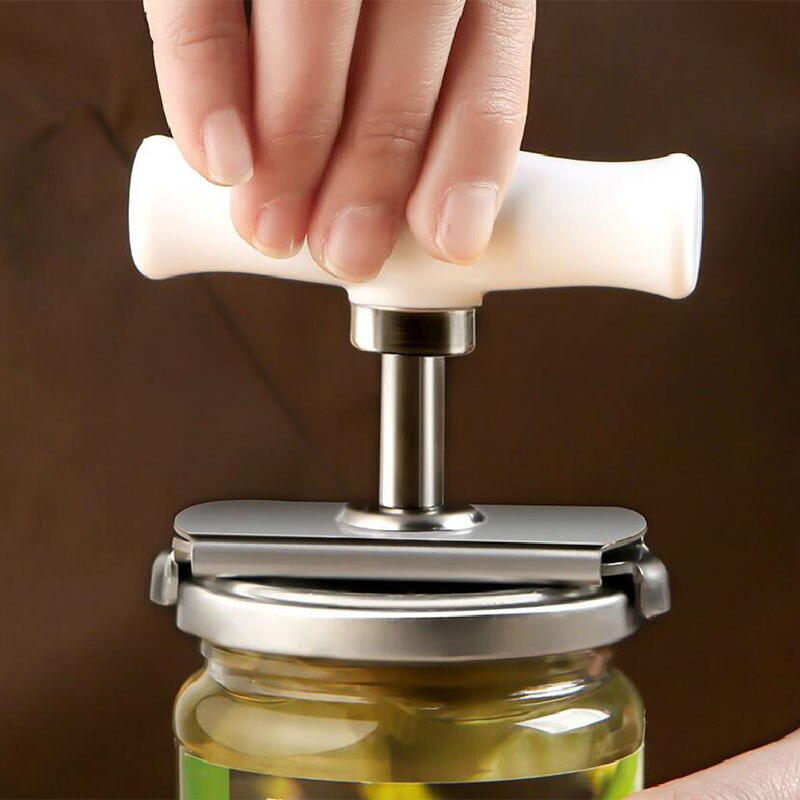 Multi Function Can Beer Bottle Opener All In Jar Can Beer Lid Twist Off Jar Stainless Steel Wine Spiral Opener Kitchen Gadget