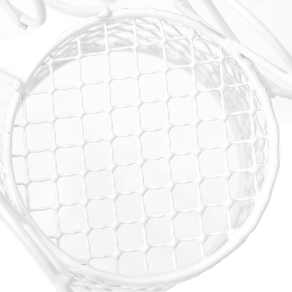 Lron Tricycle Car Rack 1pcs Jewelry Container Candy Rack Sponge Storage Home Decor Flower Basket Vase Storage