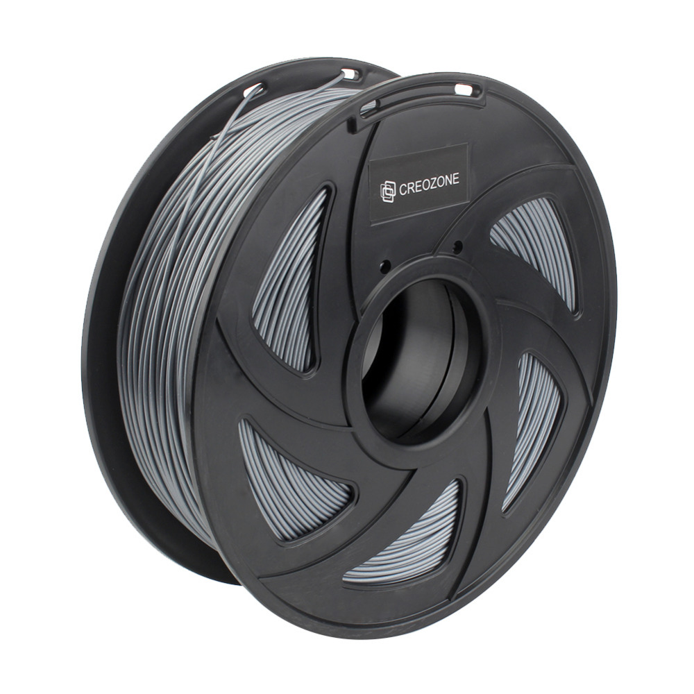 CREOZONE Premium 3D Printer Filament Metal Series Aluminum PLA Filament 1.75mm 1kg Spool for Prusa i3 RagRap