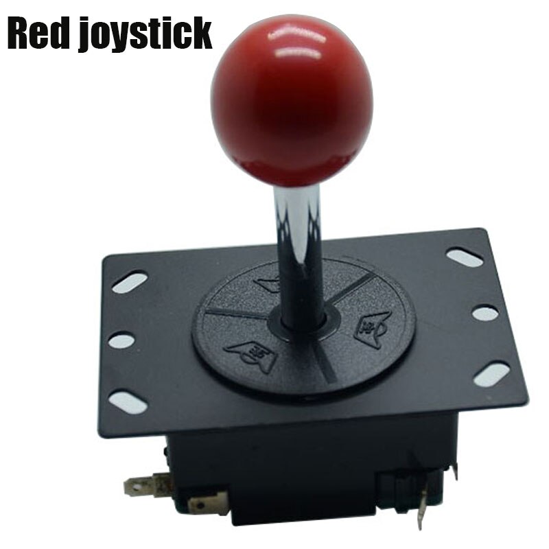 Arcade stick 4/8- vejs arkadespil joystick bold joy stick rød bold udskiftning bruger til 4 mikroswitches til at registrere on/off position