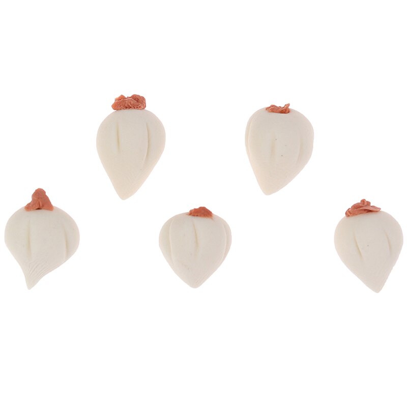 10Pcs 1:12 Dollhouse Miniatuur Groenten Speelgoed Knoflook Keuken Decor Poppen Accessoires