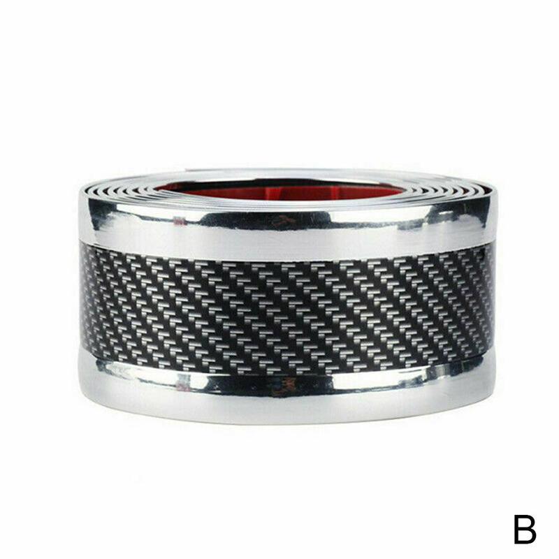 5D Kohlenstoff Faser Auto Aufkleber Gummi Styling Tür Sill Schutz Waren Für KIA Toyota BMW Mazda Ford Hyundai Zubehör: Silber