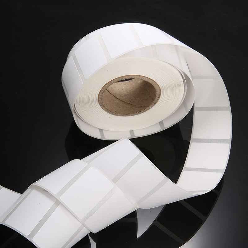 1 Roll 1100pcs Blank White Thermal Labels Rolls Stationery Sticker Paper Self Adhensive School Supplies 30*20mm