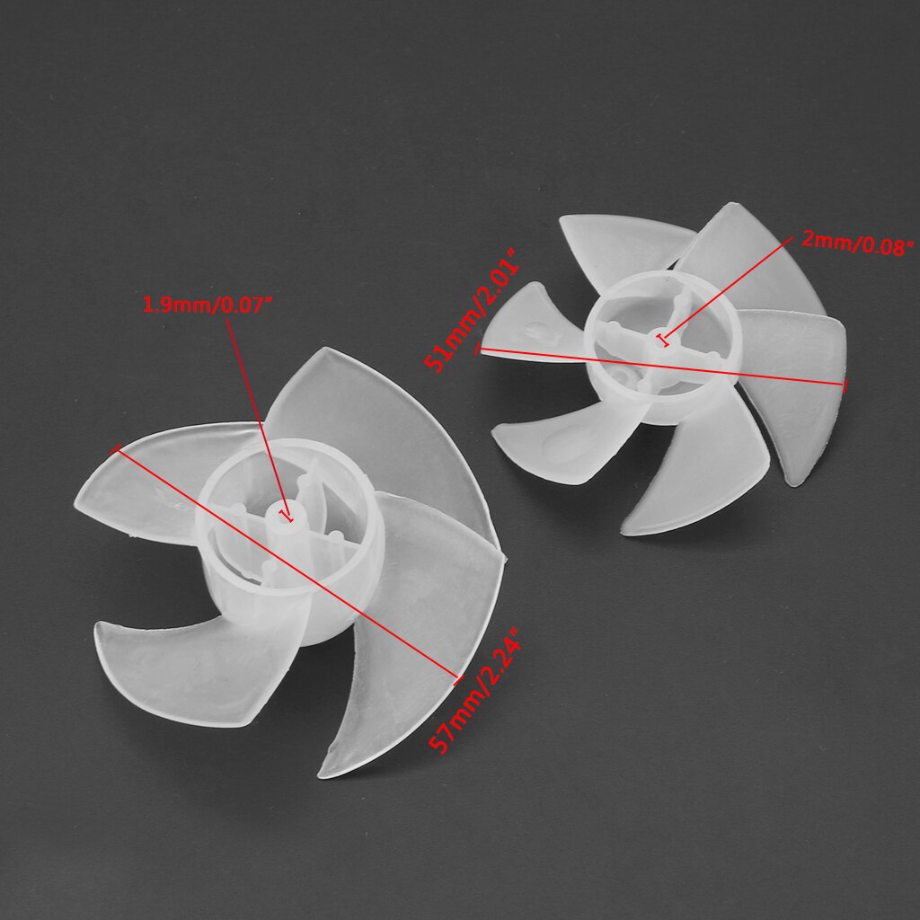 Kleine Macht Mini Plastic Fan Blade 4/6 Bladeren Voor Haardroger Motor
