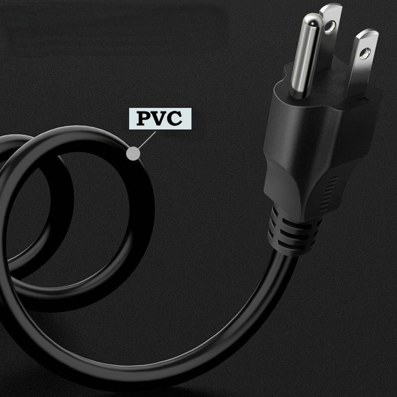 1.5M 3 Prong Oxygen-free Copper Core Replacement AC Wall Power Cord for LCD COMPUTER MONITOR PS3 Desktop Computer Host