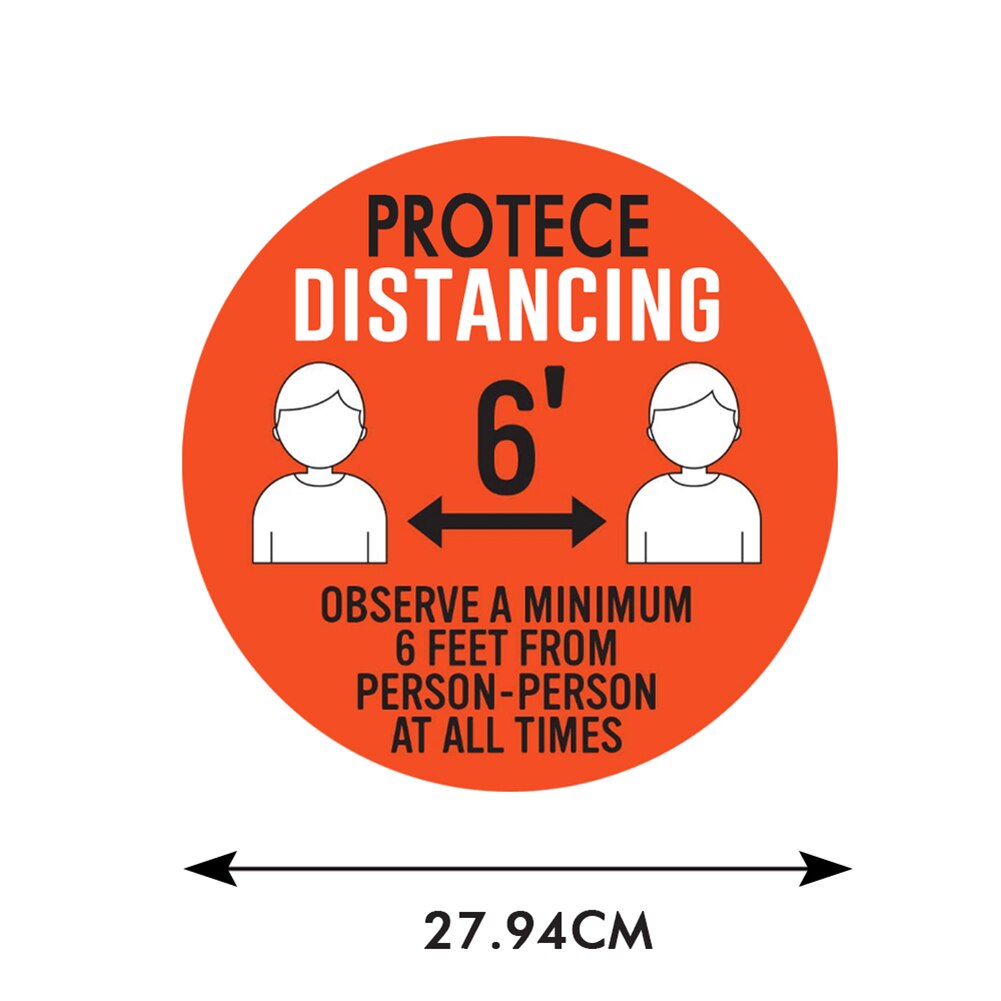 Social Distance Floor Sticker Wait Here Keep 6ft In Between Distance Marker Floor Decal For Social Distance While In Line