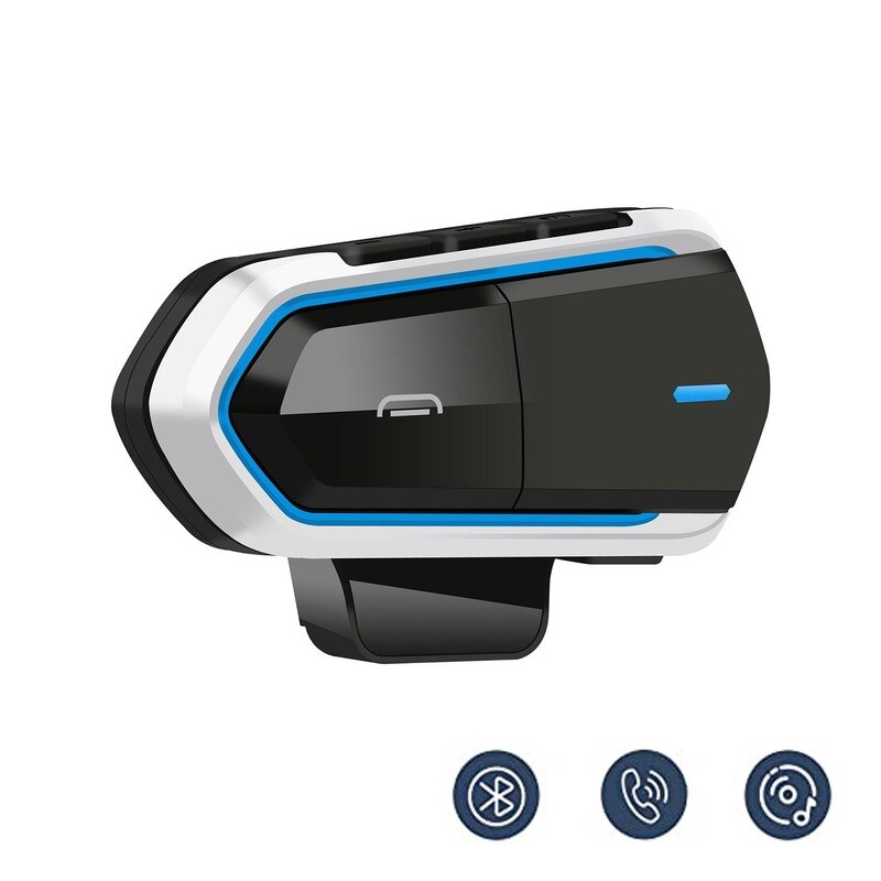 Auriculares Bluetooth impermeables para casco de motocicleta, cascos inalámbricos FM, manos libres, estéreo, reproductor de música