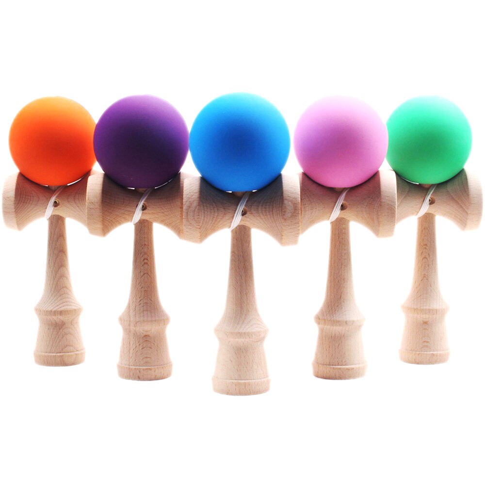 18CM giocattolo in legno Kendama professionale Kendama abile giocoleria palla istruzione gioco tradizionale bambini adulto sollievo dallo Stress Zabawk: 18CM random