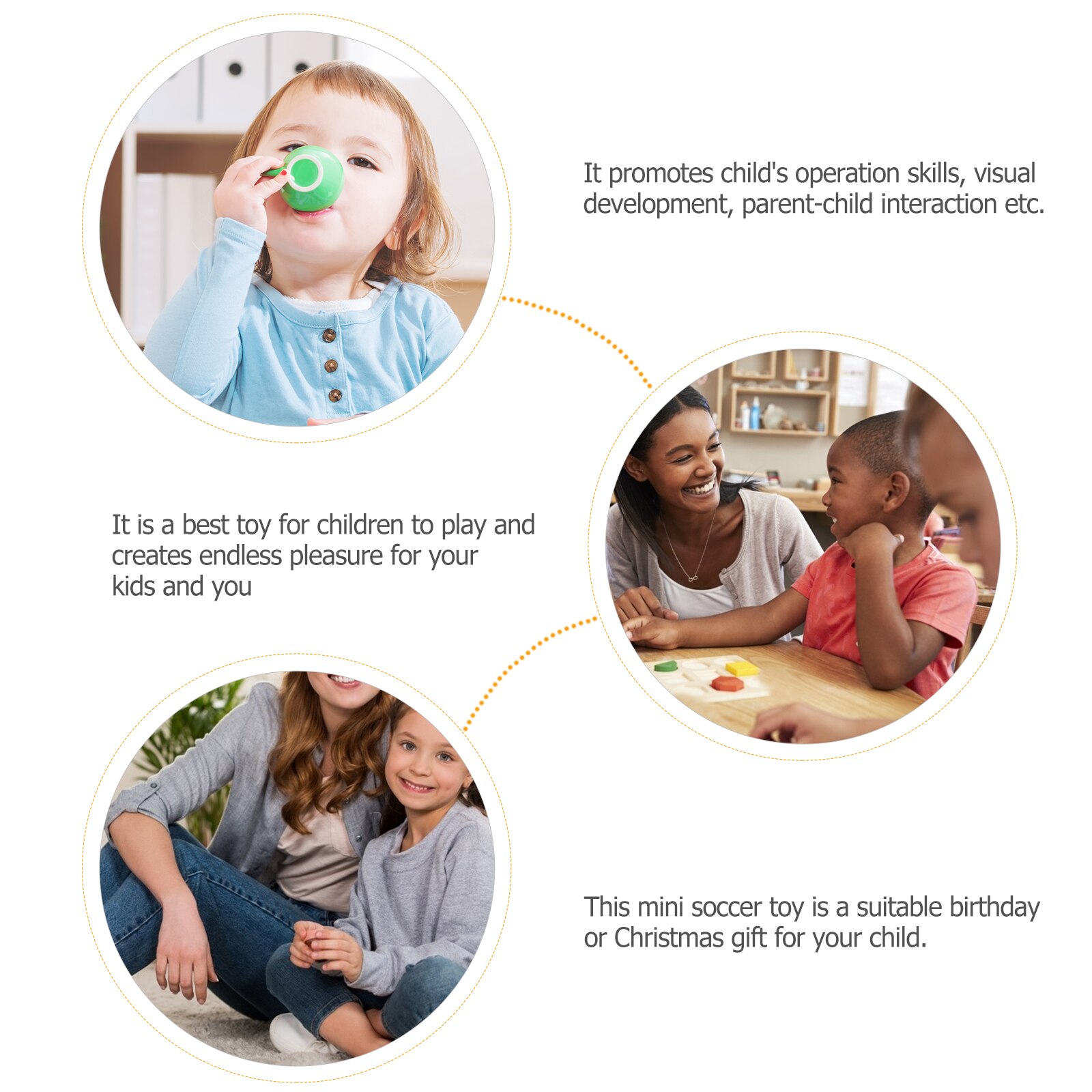 1 Set of Indoor Football Kid Educational Desktop Puzzle Game