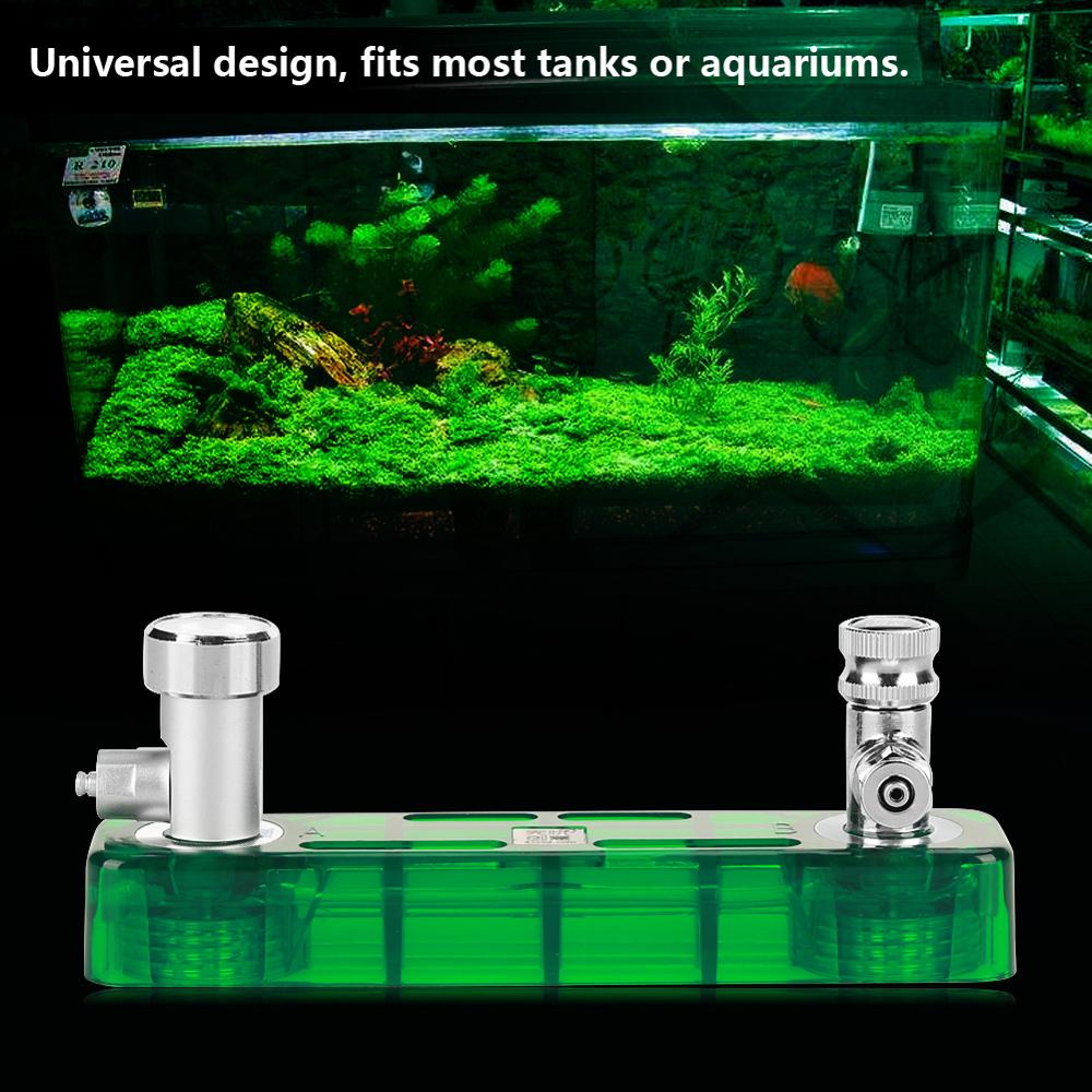 Diy effektiv akvarium  co2 generator diffusorsæt system akvarium sikker ventil trykmåler med slange til akvarium kæledyrs plante
