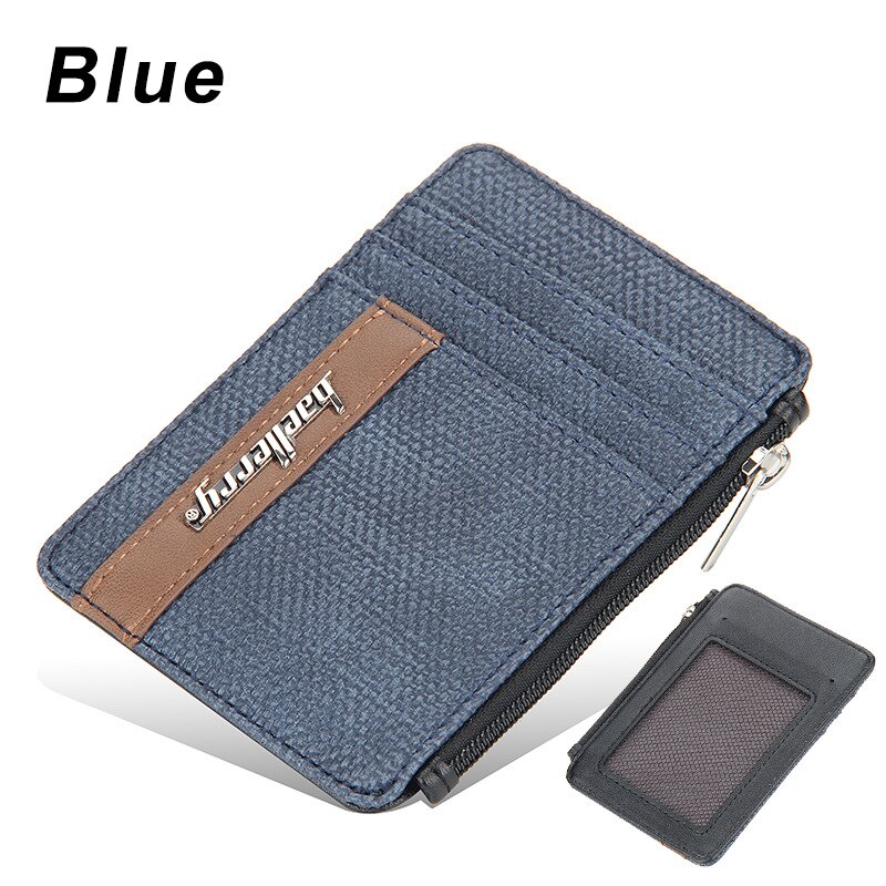 Baellery vintage curto carteira masculina de couro duplo zíperes multifunction business wallet men coin pocket alta qualidade masculino bolsa: card holder-c