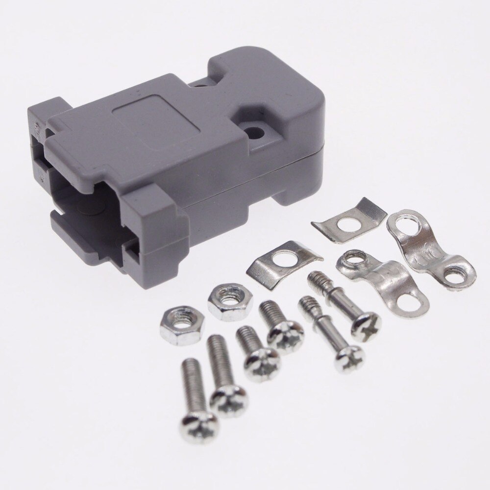 Carcasa de plástico con conector DB9, VGA, RS232, sin tornillos,