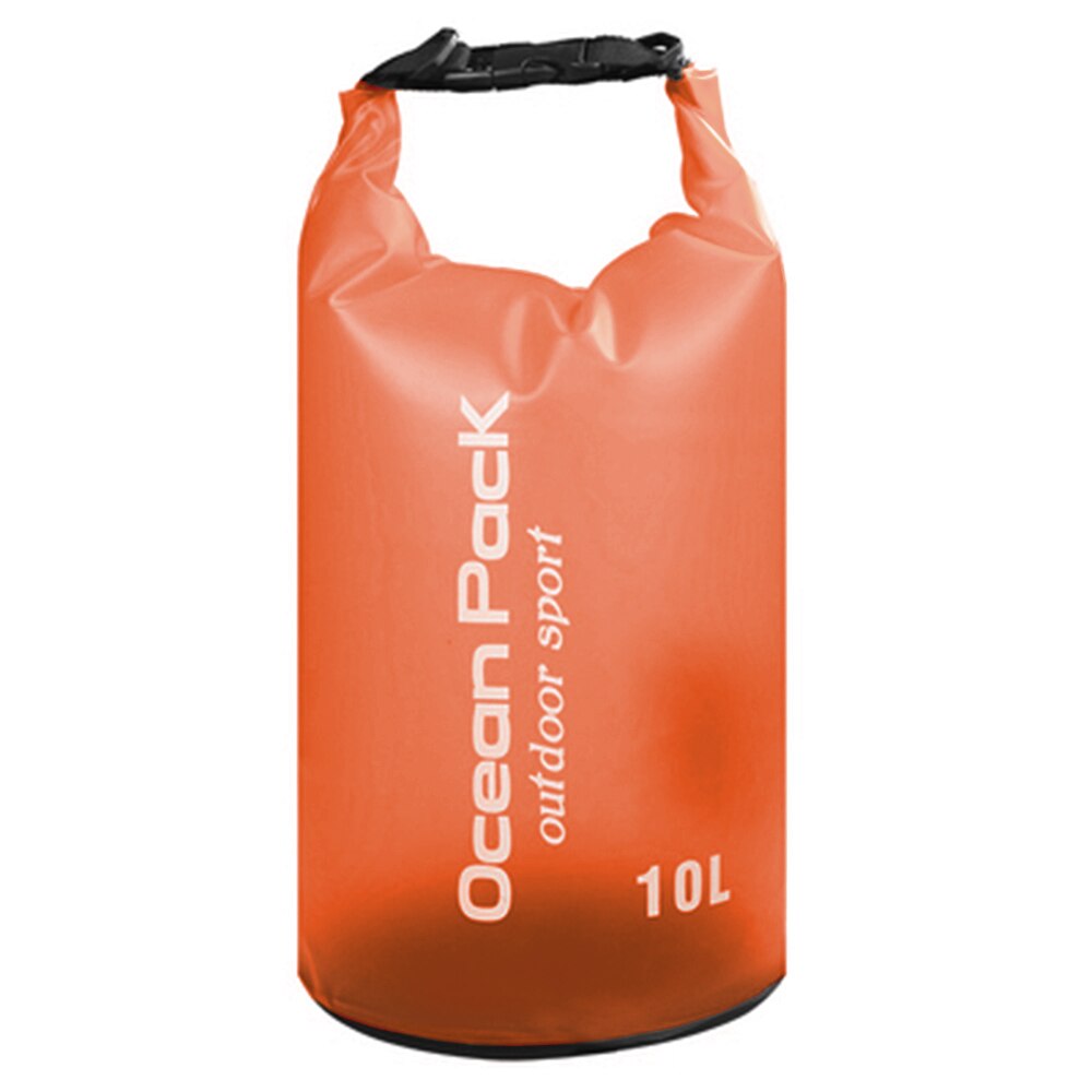 Bolsa seca plegable impermeable de PVC bolsa de agua mochila para nadar Rafting kayak canotaje bolsa de almacenamiento de pesca: 10L