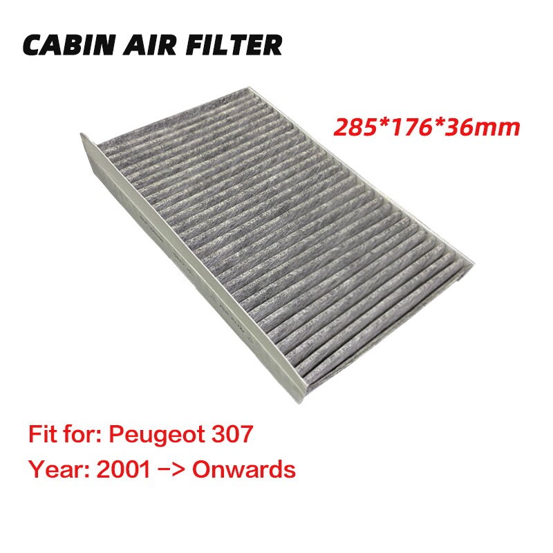 Activated Hoge Carbon Pollen Filters Voor Peugeot 307 Cross Sw (2001-Vanaf) cabine Luchtfilter Voor 307/Cross/Sw 1Pc