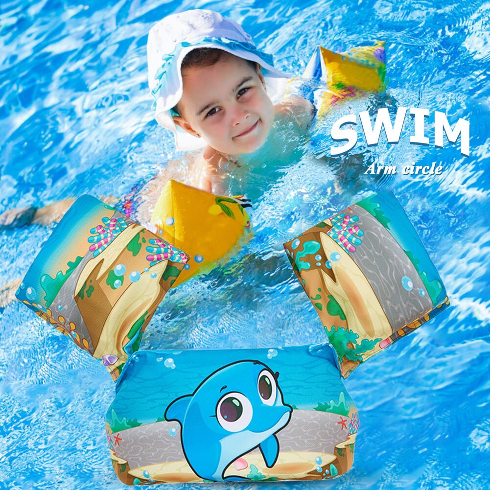 Hohe freundlicher Karikatur Baby schweben Arm Hülse Auftrieb Schwimmweste Sicher Schwimmbad Schwimmen Ring Schwimmbad zubehör freundlicher auftrieb weste