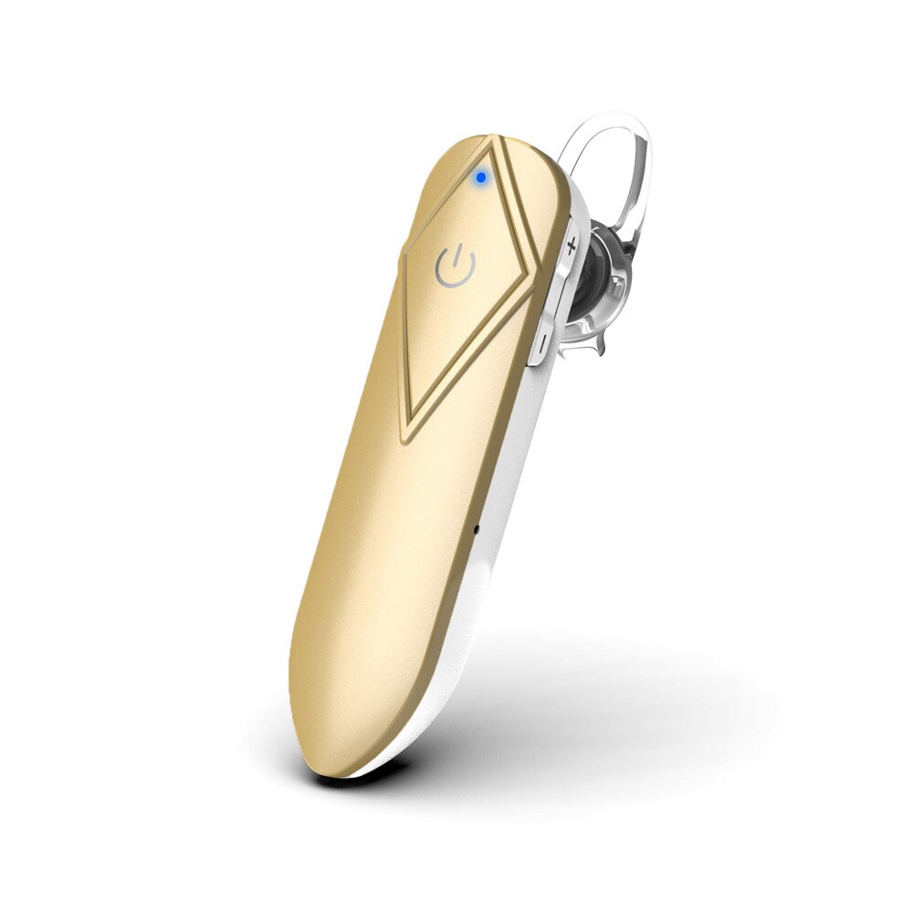 Kebidimei bluetooth 5.0 oortelefoon stereo bas bluetooth headset handsfree oorhaak draadloos oortje met microfoon voor alle smartphones: Goud