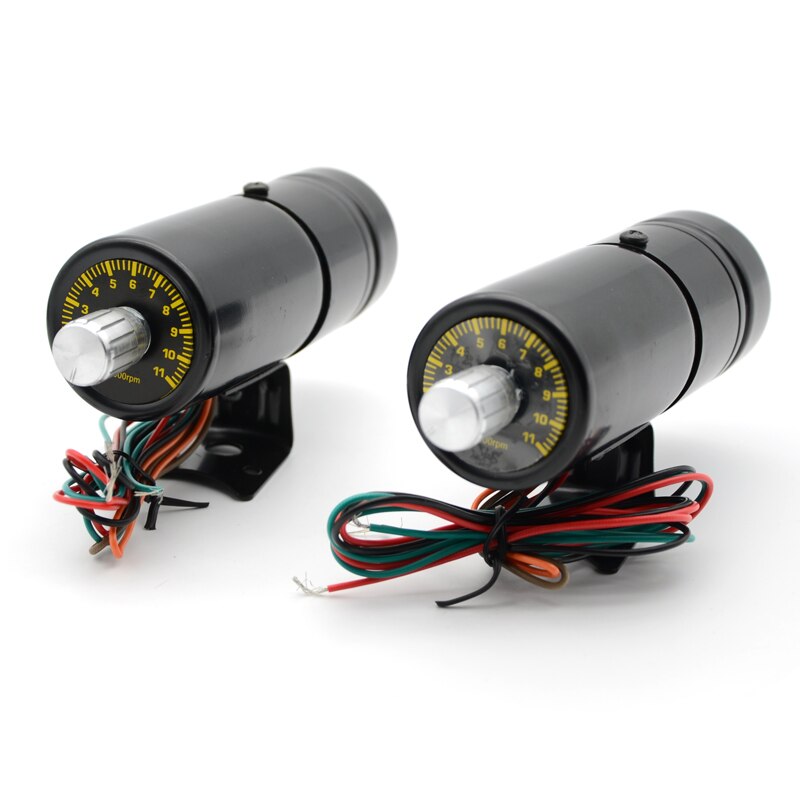 Red and Blue Led Adjustable Tachometer Rpm Tacho Gauge Pro Shift Light 1000-11000 Universal