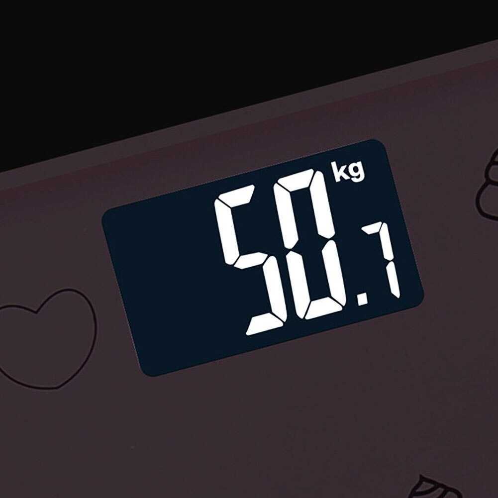 Verre électronique intelligent précis de 180kg | Affichage LCD à la maison, échelle du corps de la salle de bains