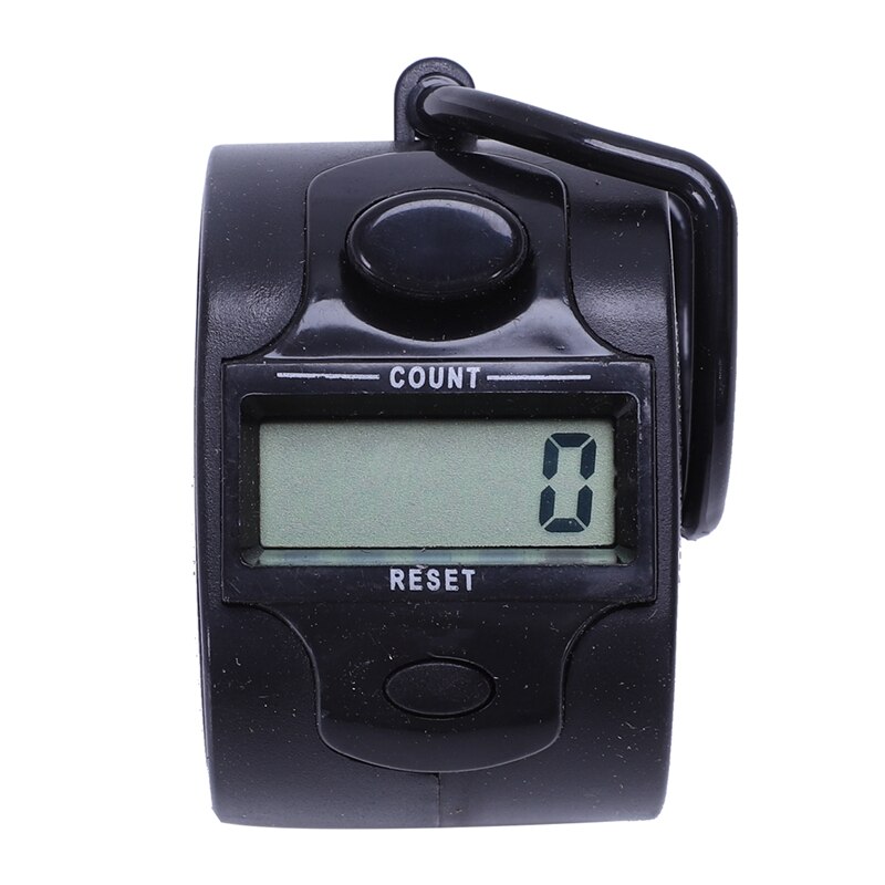 ! Mini 5 Digit Electronic LCD Display Digital Hand tally counter White: Default Title