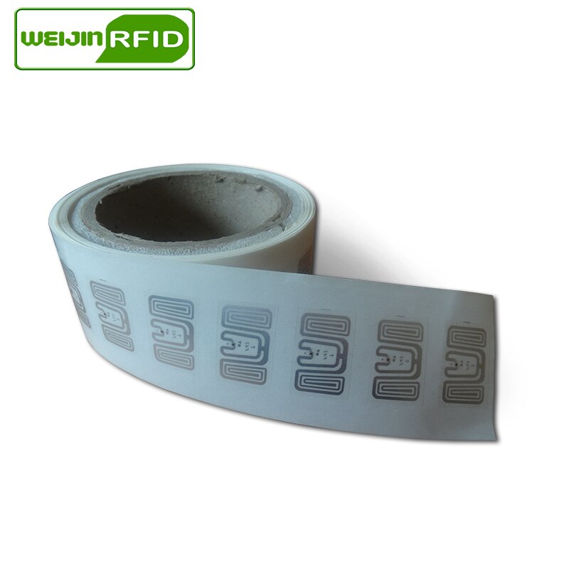UHF RFID tag EPC 6C sticker Impinj F43 wet inlay 915mhz868mhz860-960MHZ 100pcs adhesive passive RFID label