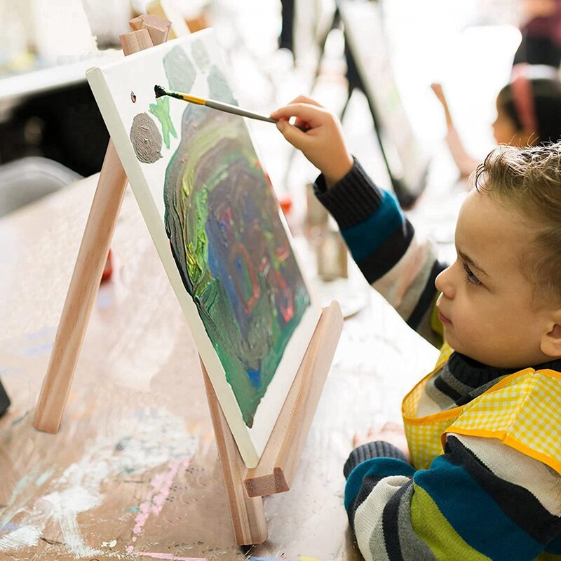 Trépied en bois, support de bureau réglable pour peinture sur toile, pour fête
