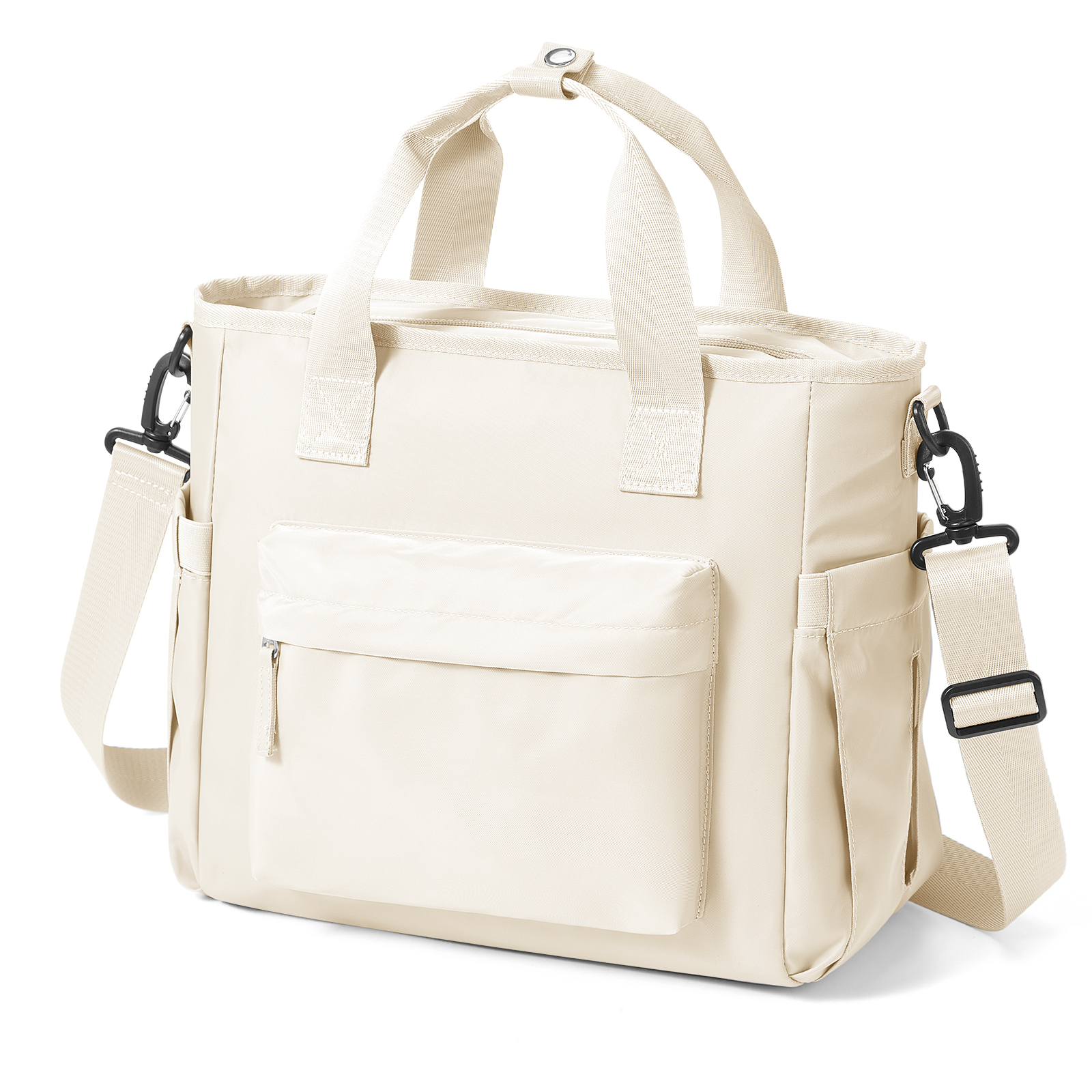 Large Lunch Bag Insulated Cooler Bag Lunch Box, Thermal Bag for Work Picnic, Portable Cool Box Reusable Tote Lunch Bag Carry Bag: Beige