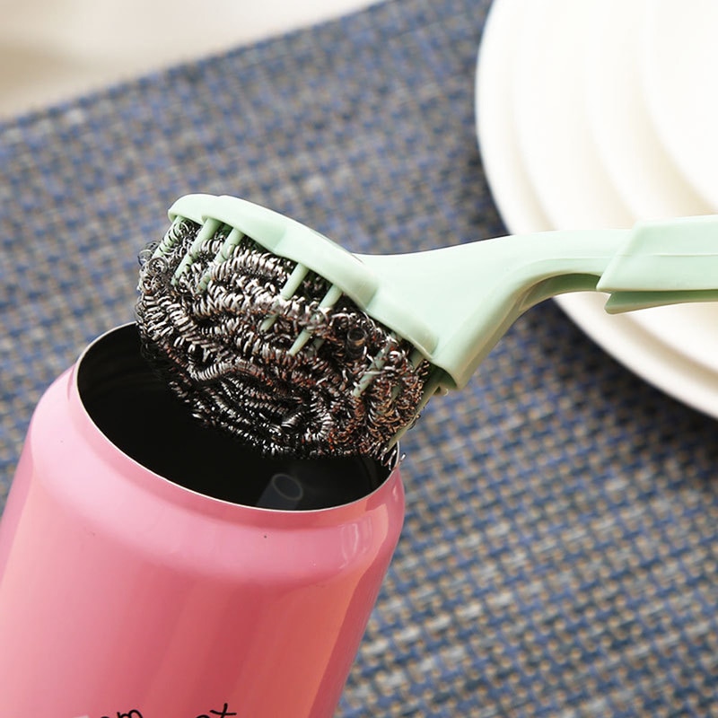 Huishouden Keuken Handvat Draad Bal Borstel Afwasborstel Schoonmaak Tool Keuken Schoonmaken Accessoires