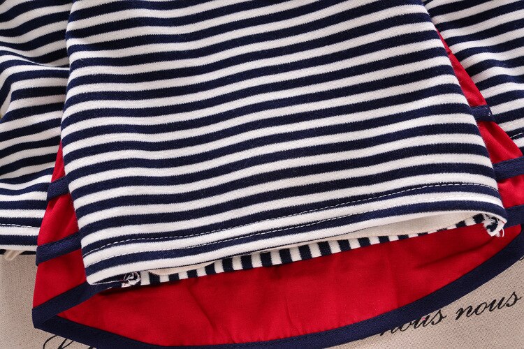 2018 outono nova menina Coreana com cashmere camisa listrada de manga comprida T-shirt