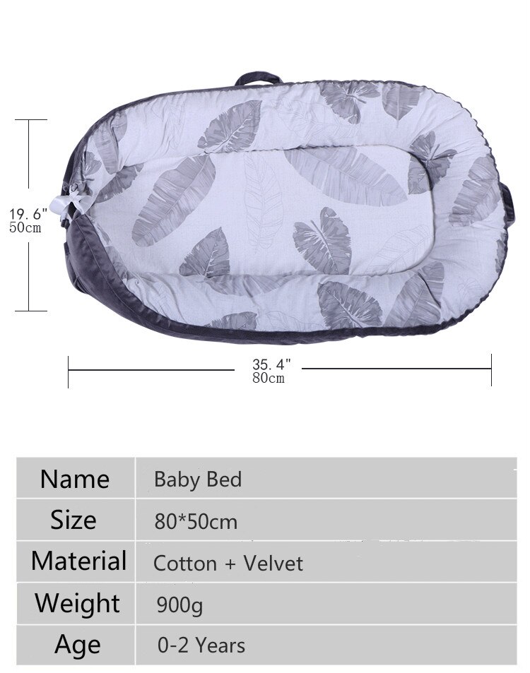 Cotton Baby Bed Portable Removable and Washable Baby Cot American Bionic Bed of Uterus Baby Nest Baby Crib