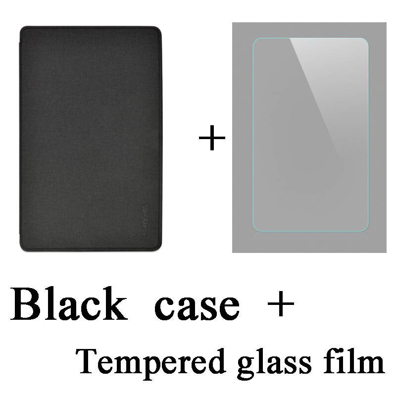 Etui til alldocube x neo 10.5 tommer tablet anti-kollisionsbeskyttelse stativ cover cover til cube x neo: Stil 1 sort-tg film