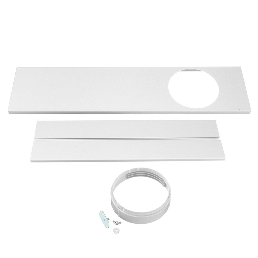 2Pcs Adjustable Window Kit For Air Conditioner 67-120cm Plastic Replacement Vent Kit Window Seal Set Energy Saving B1